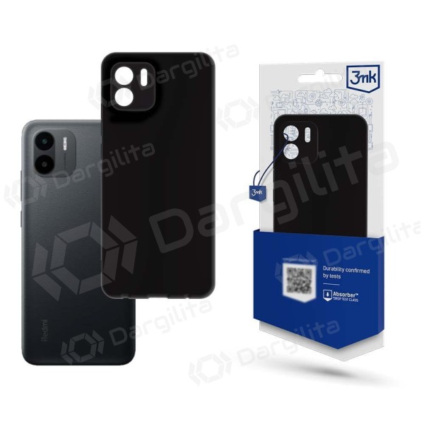 Xiaomi Redmi A1, Redmi A2 dėklas "3mk Matt Case" (juodas)