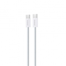 USB-C laidas Dudao L6C USB-C į USB-C 1 m 60 W baltas
