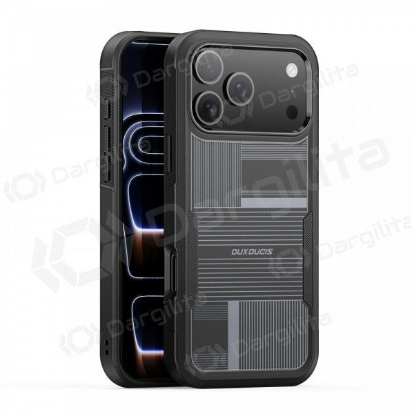 Apple iPhone 17 Pro, 18 Pro dėklas "Dux Ducis Shld" juodas (Umbra Pattern)
