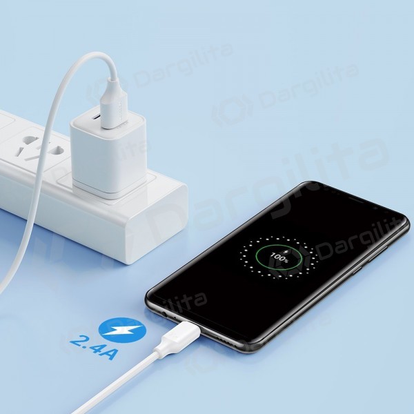 Micro USB laidas Joyroom S-UM018A9 USB-A į Micro USB 1 m 2.4 A baltas