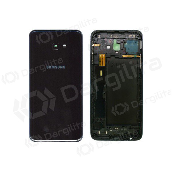 Samsung J415 Galaxy J4+ 2018 galinis baterijos dangtelis (juodas) (naudotas grade A, originalus)