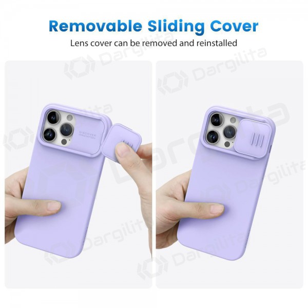 Apple iPhone 14 Pro dėklas „Nillkin Silicone“ (šviesiai violetinis)