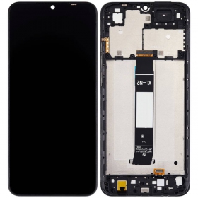Xiaomi Redmi A1 / A1+ ekranas (juodas) (su rėmeliu) (Premium)