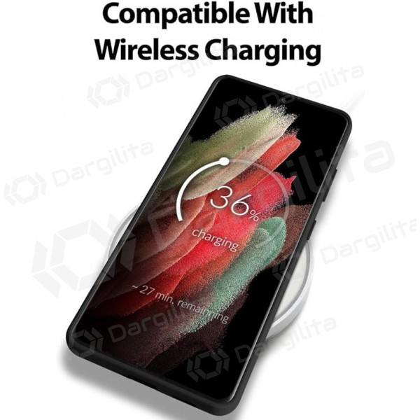 Samsung S916 Galaxy S23 Plus 5G dėklas Mercury Goospery "Silicone Case" (juodas)