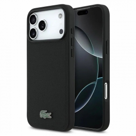 Apple iPhone 18 Pro dėklas "Lacoste PVC Iconic Petit Pique Metal Logo MagSafe"