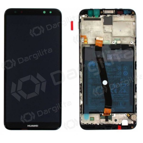 Huawei Mate 10 Lite ekranas (juodas) (su rėmeliu ir baterija) (service pack) (originalus)