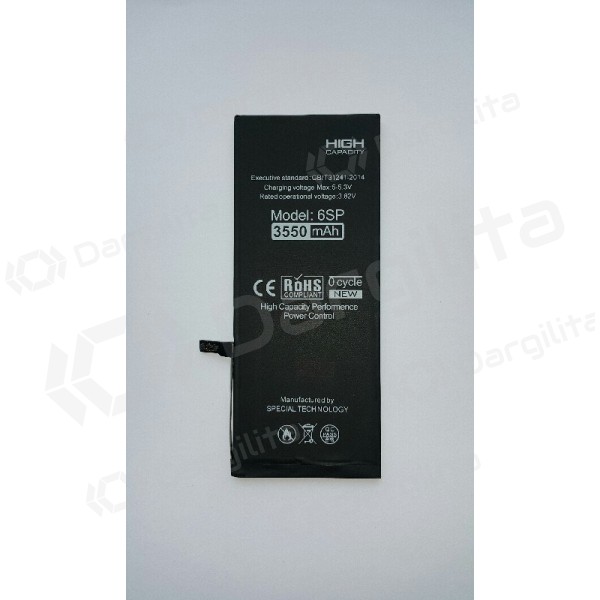 Apple iPhone 6S Plus baterija / akumuliatorius (padidintos talpos) "Di-Power" (3550mAh)