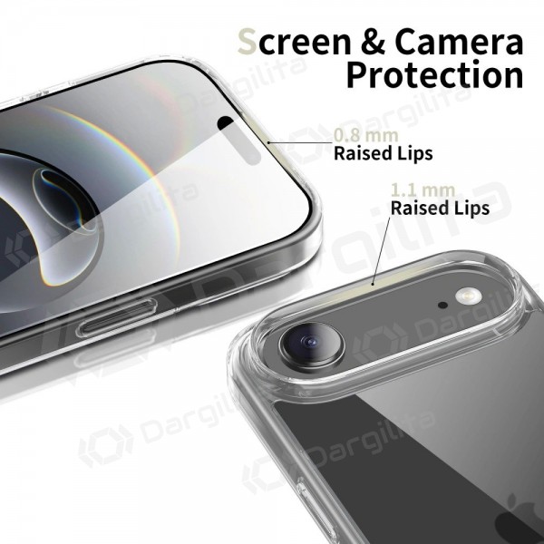 Apple iPhone Air dėklas "Tech-Protect Flexair Hybrid" (skaidrus)
