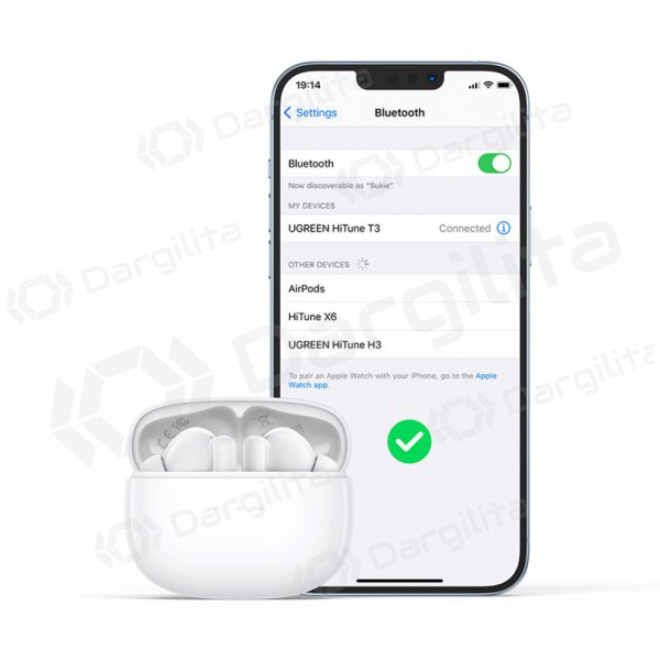 Belaidės ausinės Ugreen WS106 HiTune T3 Active Noise-Cancelling Earbuds