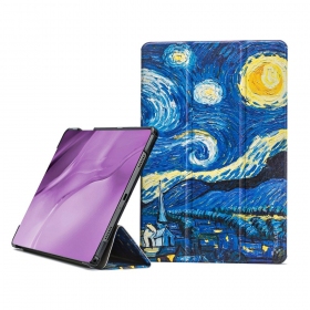 Samsung Galaxy Tab A9+, Tab A11+ dėklas "Smart Leather" (starry night)