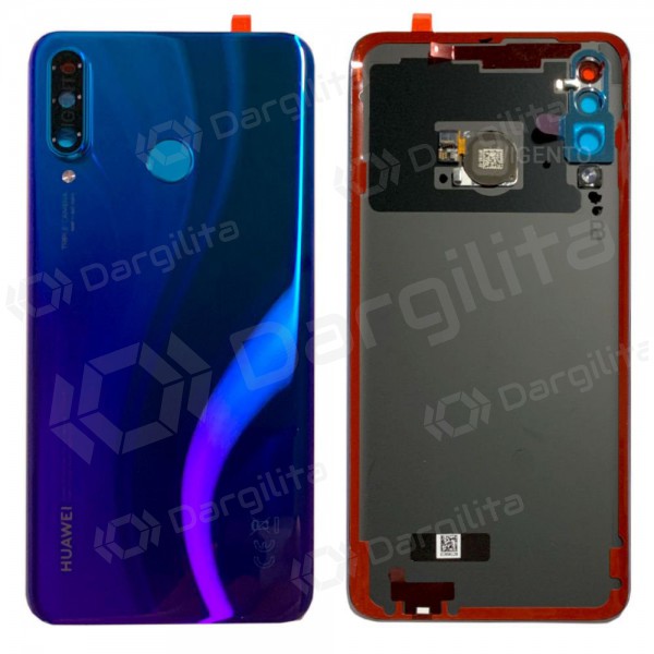 Huawei P30 Lite / P30 Lite New Edition 2020 48MP galinis baterijos dangtelis (Peacock Blue) (naudotas grade B, originalus)