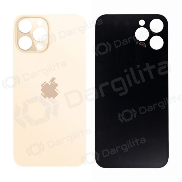 Apple iPhone 12 Pro galinis baterijos dangtelis (auksinis) (bigger hole for camera)