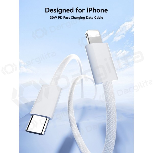 Lightning laidas Joyroom S-A45 USB-C į Lightning 1.2 m 30 W baltas