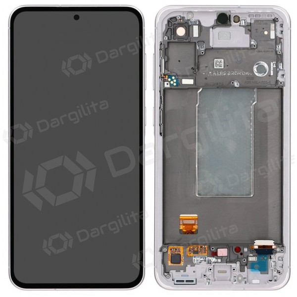 Samsung Galaxy A56 ekranas (rožinis) (su rėmeliu) (originalus) Samsung Galaxy A56 ekranas (rožinis) (su rėmeliu) (originalus)