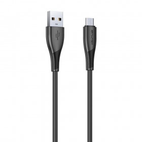 Micro USB laidas Awei CL-182M USB-A į Micro USB 1 m juodas