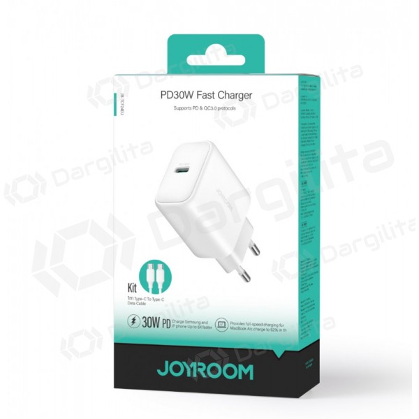Telefono įkroviklis Joyroom JR-TCF24 30 W USB-C baltas