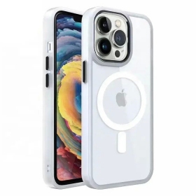 Apple iPhone 15 Plus dėklas "Premium Mag Cover" (baltas)