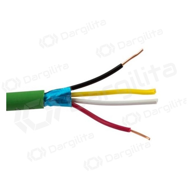 Maitinimo kabelis EIB E-BUS 2x2x0.8 (500 m, be halogenų, cca)