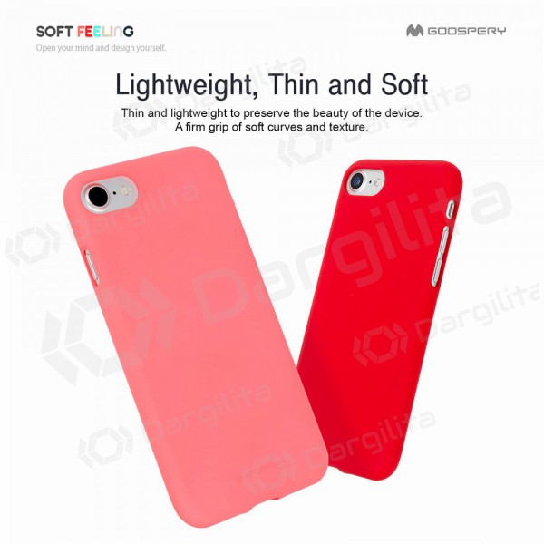 Apple iPhone 7 Plus / 8 Plus dėklas Mercury Goospery "Soft Feeling Jelly Case" (raudonas)