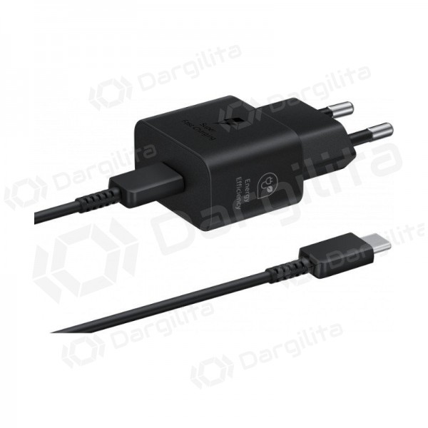 Telefono įkroviklis Samsung EP-T2510 25 W USB-C juodas