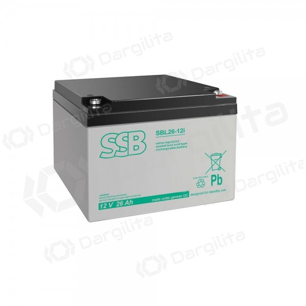Akumuliatorius (AGM) SSB SBL (26Ah, 12V, F13 M5, VRLA)
