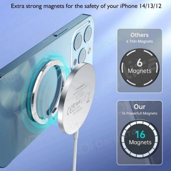 MagSafe belaidis įkroviklis Choetech T518-F 15 W