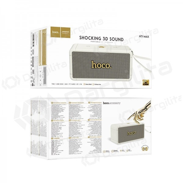 Nešiojama garso kolonėlė Hoco HT1 Max Bluetooth balta