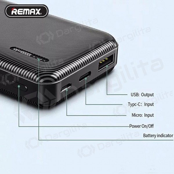 Išorinė baterija Power Bank Remax RPP-153 10000mAh (balta) Išorinė baterija Power Bank Remax RPP-153 10000mAh (balta)
