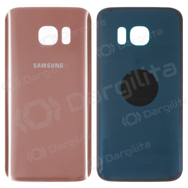 Samsung G930F Galaxy S7 galinis baterijos dangtelis rožinis (rose pink)