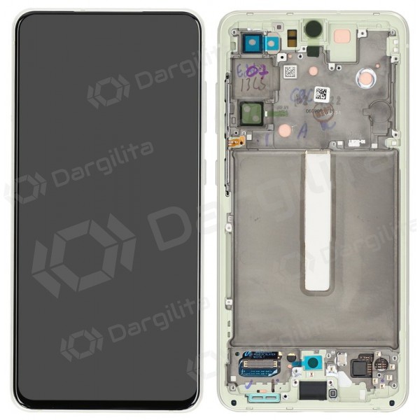 Samsung Galaxy S21 FE 5G ekranas (alyvinis) (su rėmeliu) (originalus) Samsung Galaxy S21 FE 5G ekranas (alyvinis) (su rėmeliu) (originalus)