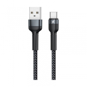 USB-C laidas Remax RC-124a USB-A į USB-C 1 m 2.4 A juodas
