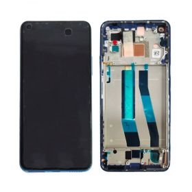Xiaomi Mi 11 Lite 4G ekranas (mėlynas) (su rėmeliu) (originalus)