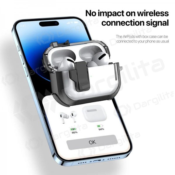AirPods dėklas Dux Ducis PECN Apple AirPods 4 baltas