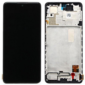 Xiaomi Redmi Note 10 Pro 4G 2021 ekranas (juodas) (su rėmeliu) (OLED)