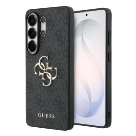 Samsung Galaxy S26 Ultra dėklas "Guess PU 4G Metal Logo" (pilkas)