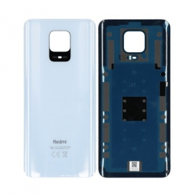 Xiaomi Redmi Note 9 Pro galinis baterijos dangtelis baltas (Glacier White)