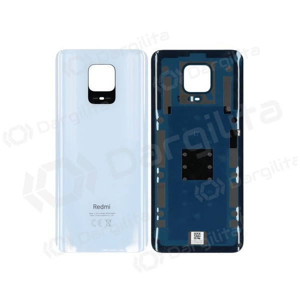 Xiaomi Redmi Note 9S / Note 9 Pro galinis baterijos dangtelis baltas (Glacier White)
