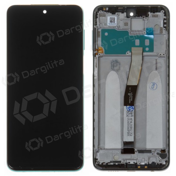 Xiaomi Redmi Note 9 Pro ekranas (žalias) (su rėmeliu) (service pack) (originalus)