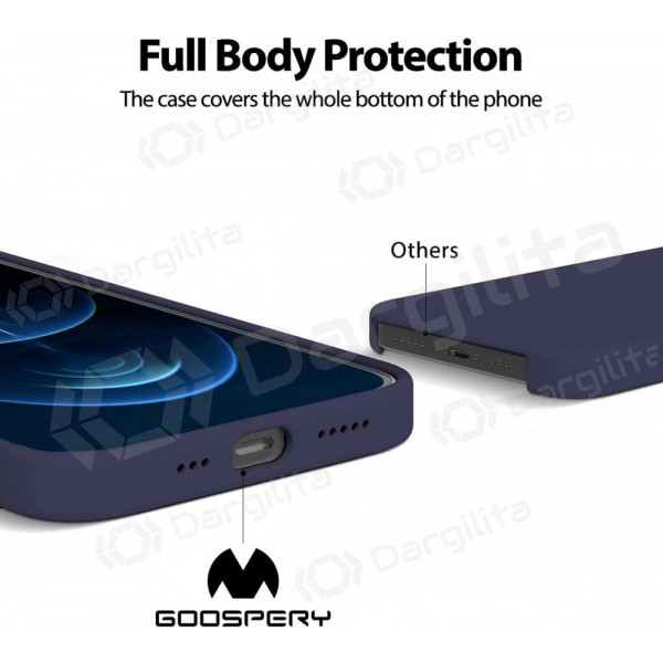Samsung Galaxy A37 dėklas Mercury "Pure Magsafe Silicon Case" (tamsiai mėlynas)