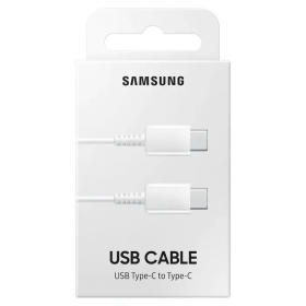 USB kabelis Samsung EP-DA705 Type-C - Type-C 1.0m (baltas) (OEM)