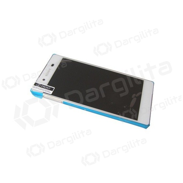 Sony Xperia Z3+ E6533 / Xperia Z3+ E6553 / Xperia Z4 ekranas (baltas) (su rėmeliu) (service pack) (originalus)