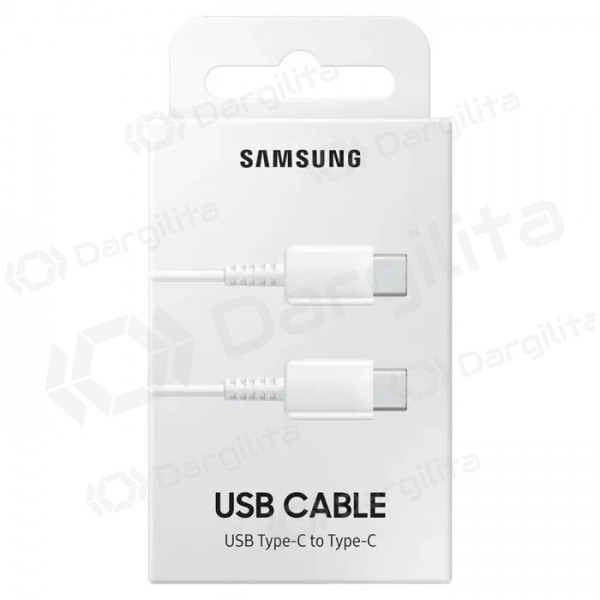 USB kabelis Samsung EP-DA705BWEGWW Type-C - Type-C 1.0m (baltas) (OEM)