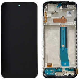 Xiaomi Redmi Note 12S ekranas (juodas) (su rėmeliu) (Premium)