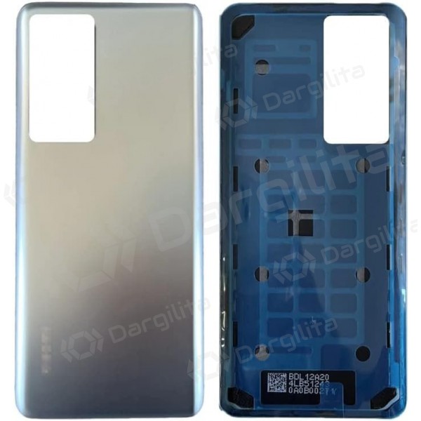 Xiaomi 12T, 12T Pro galinis baterijos dangtelis (sidabrinis)