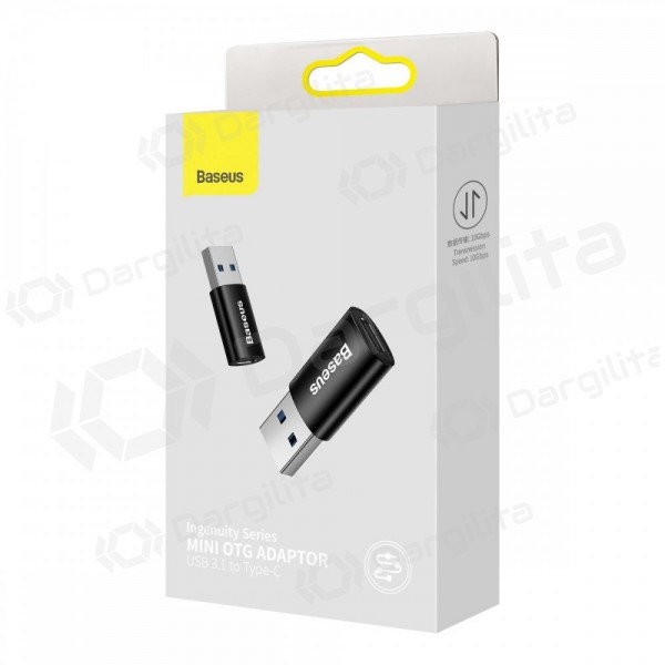 Adapteris Baseus Ingenuity Series USB-A3.1 to Type-C OTG juodas ZJJQ000101