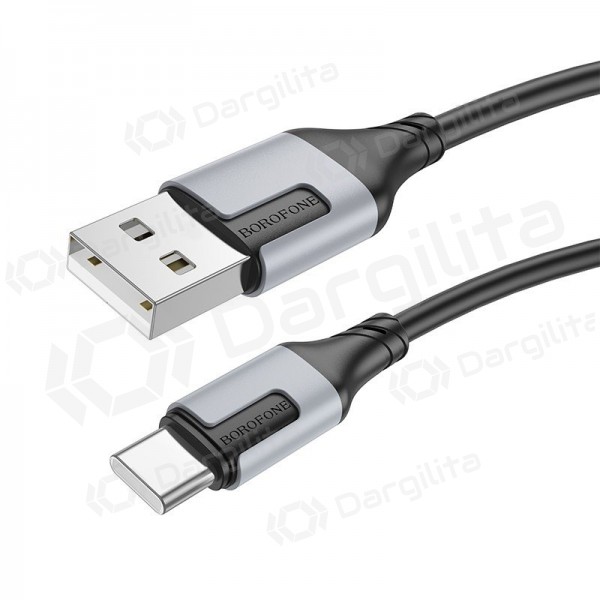 USB-C laidas Borofone BX101 USB-A į USB-C 1 m juodas