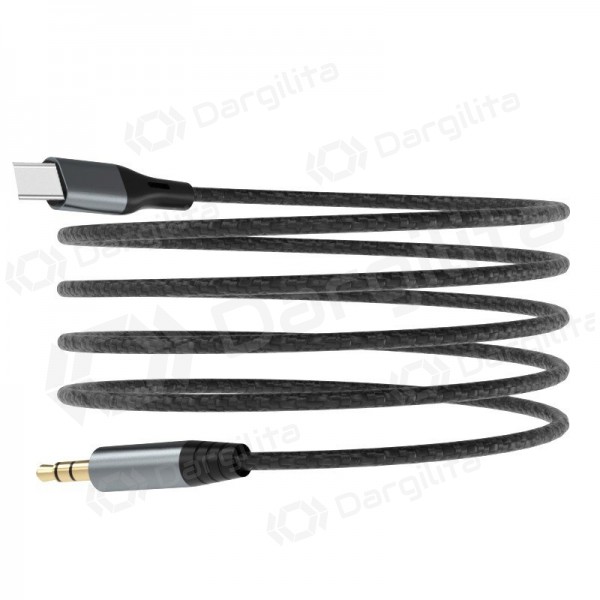 Audio laidas Dudao L11ProT USB-C į 3.5 mm 1 m juodas