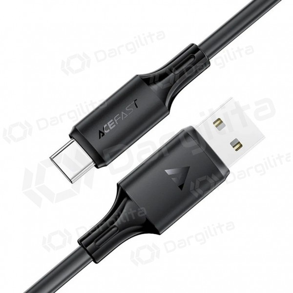 USB-C laidas Acefast C17-04 USB-A į USB-C 1.2 m 3A juodas