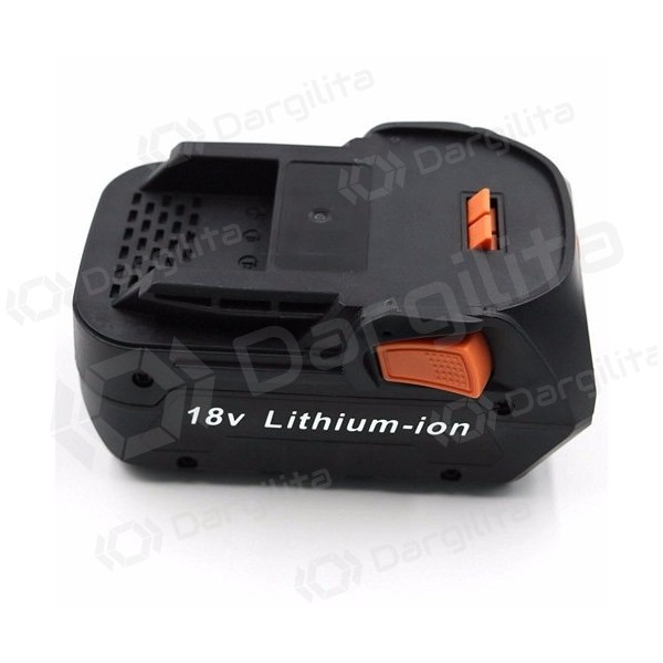 Akumuliatorius AEG / RIDGID R840083 18V įrankiams 6Ah Li-ion su įkrovos indikatoriumi (pakaitinis)