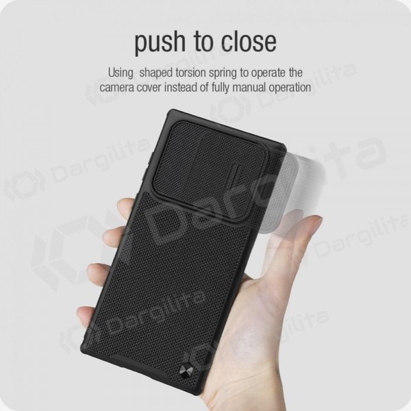 Xiaomi Redmi Note 12 5G / Poco X5 dėklas „Nillkin Textured Case“ (juodas)